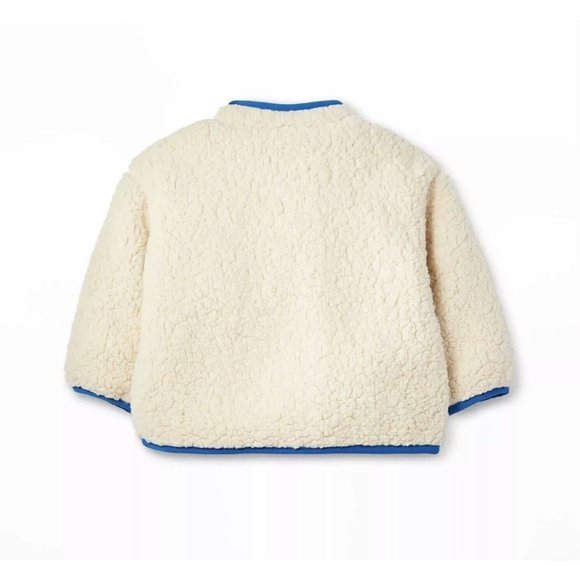 Baby Contrast Pocket Sherpa Jacket LEGO Collection Cream Newborn - Picture 3 of 7